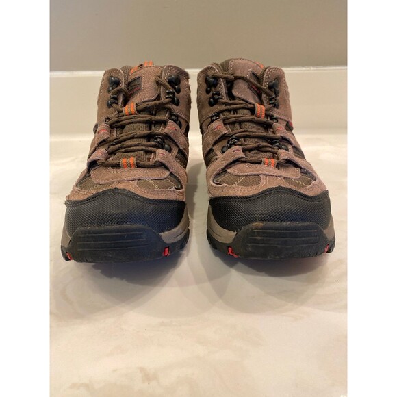 Red Head Boots Womans Leather Mesh Mid Height Hiking Like New Tan Size 8.5M - Picture 5 of 11